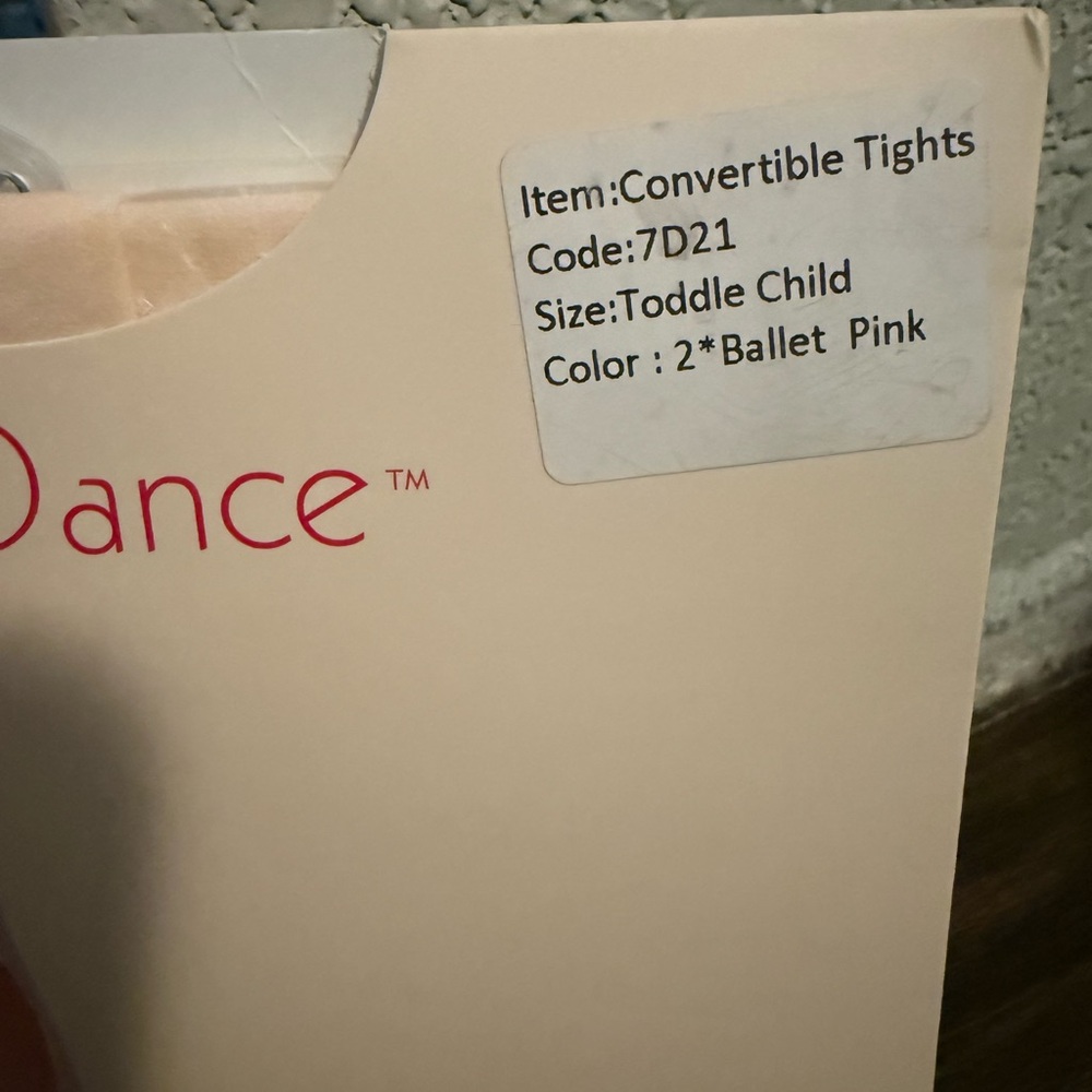 🦄 Toddler Dance Tights (pink) - Picture 2 of 3